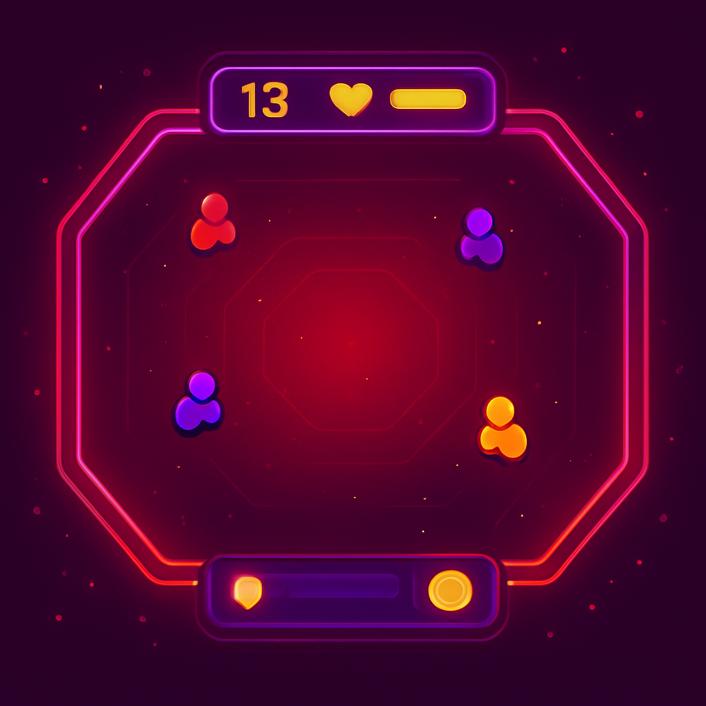 Gallery frame: neon arena screenshot